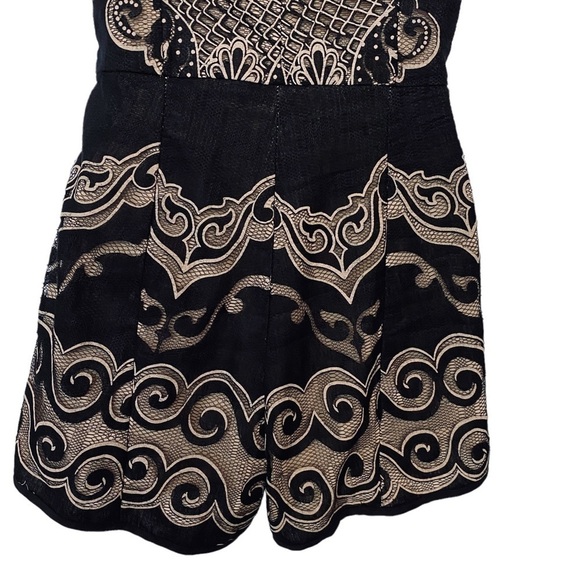 DEBBIE & DABBIE By Angel Biba Romper Size 6 (XS/S)  Black Lace - Picture 5 of 13